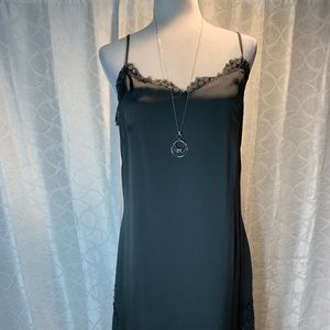 Charcoal Gray Banana Republic Slip Dress